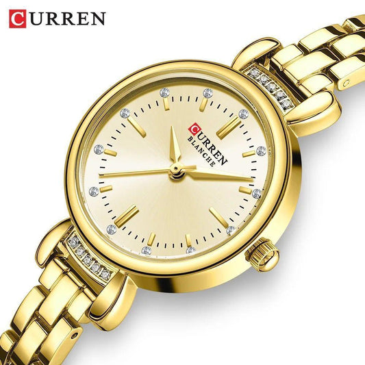 CURREN 9098L Ladies Watch: Full Gold and Gold Black