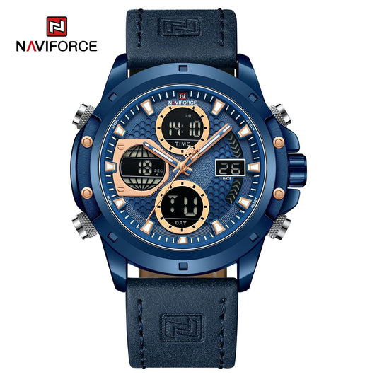 NAVIFORCE 9225 Men's Watch: Blue and Green