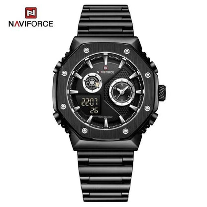 Naviforce NF9216S Men's Watch: Gold and Black