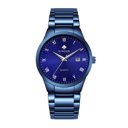 WWOOR 8830 Water Resist Men's Watch Blue and Blue Black