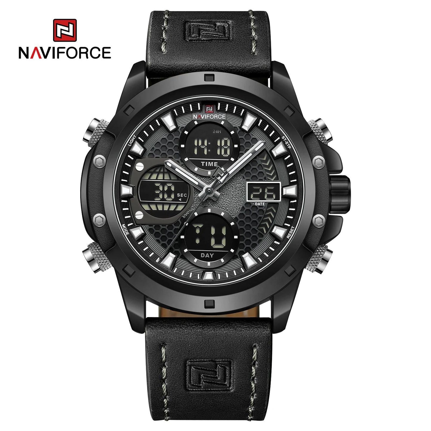 NAVIFORCE 9225 Men's Watch: Brown and Black 2