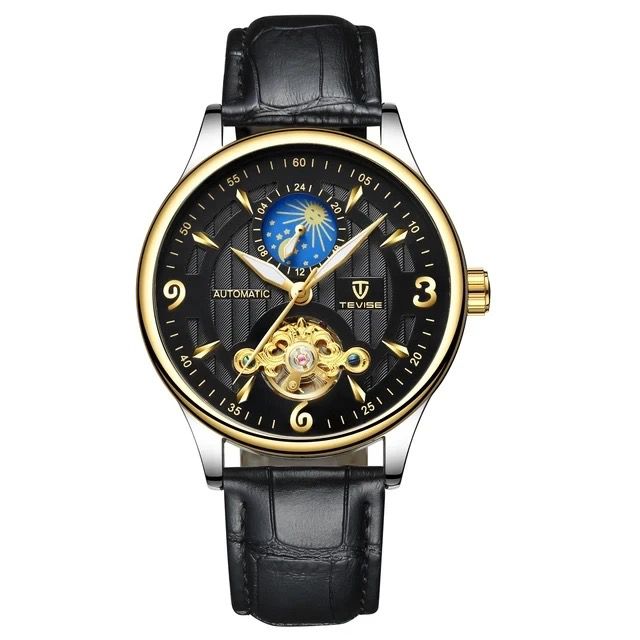 TEVISE Automatic Mechanical Tourbillon Men's Watch