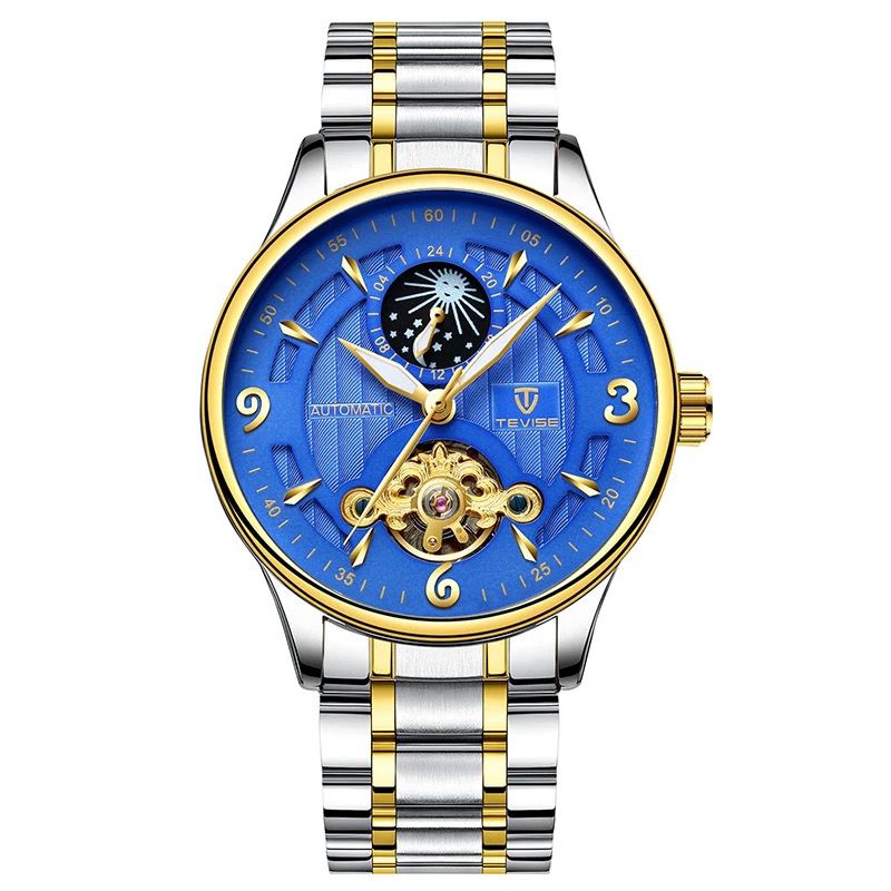 TEVISE Automatic Mechanical Tourbillon Men's Watch