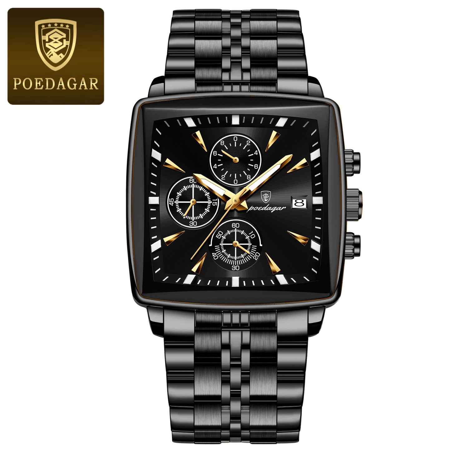 POEDAGAR Luxury WaterProof Men Watch